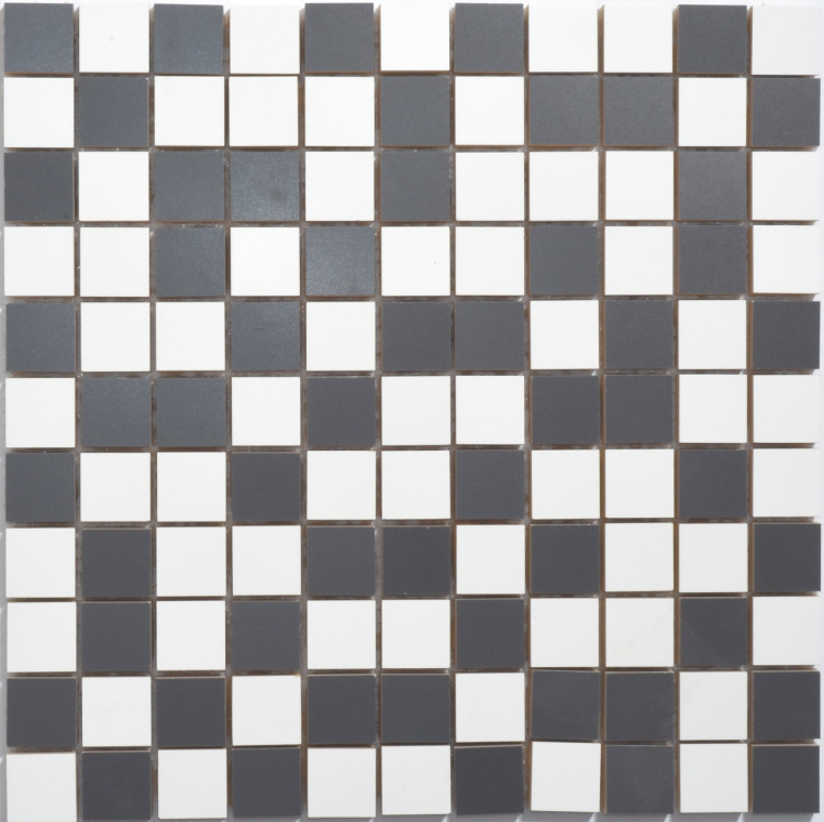 Мозаїка керамічна Kotto Ceramica СМ 325106 C2 estet white/estet graphite 300 х 300 х 9 ( 25 х 25 )