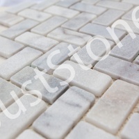 Мозаїка з мармуру Матова МКР-5СВ (47x23) White Mix
