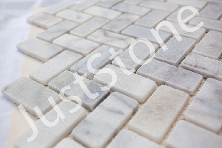 Мозаїка з мармуру Матова МКР-5СВ (47x23) White Mix