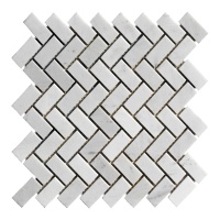 Мозаїка з мармуру Матова МКР-5СВ (47x23) White Mix