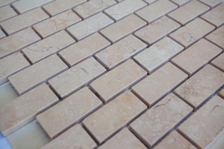 Мозаика из мрамора Полированная МКР-11П (47x23) Beige Mix