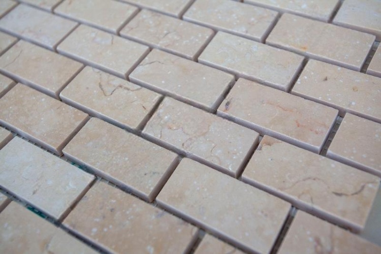 Мозаика из мрамора Полированная МКР-11П (47x23) Beige Mix