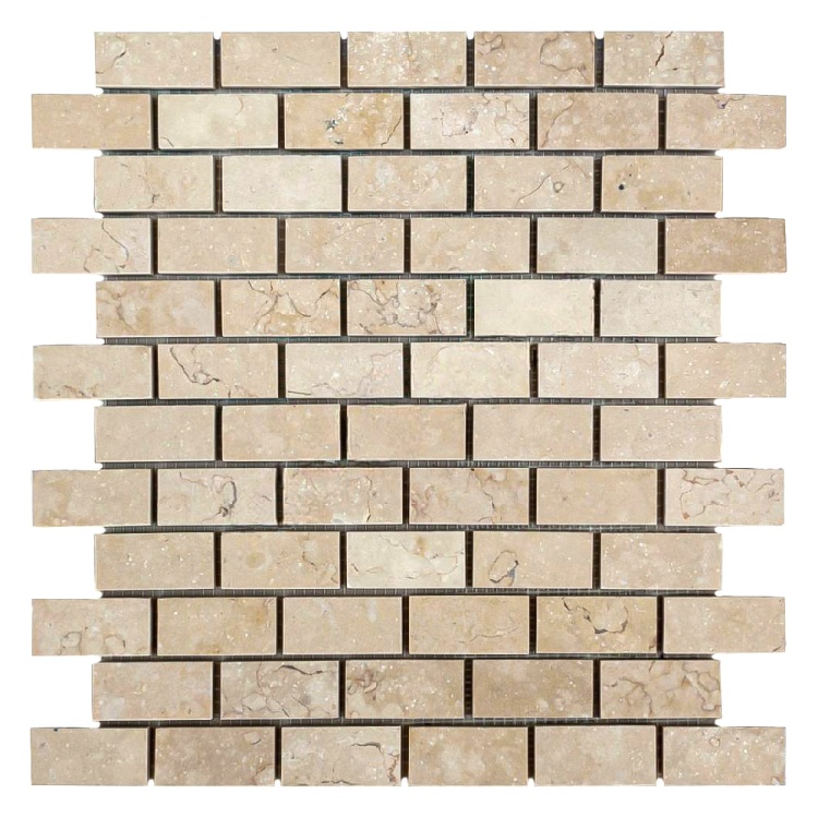 Мозаика из мрамора Полированная МКР-11П (47x23) Beige Mix