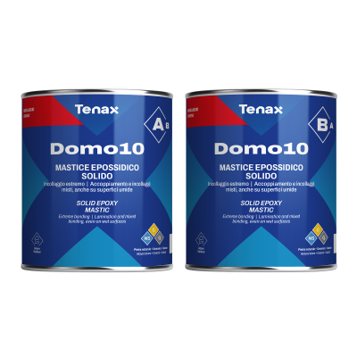 Клей эпоксидный Tenax Domo A+B белый 2 л экстрапрочный густой морозостойкий для камня керамики металла