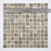 Мозаика стеклянная REVOLUT LIGHT BEIGE AquaMo