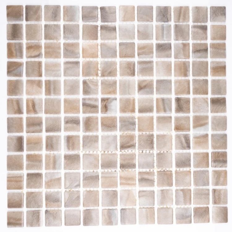 Мозаика стеклянная REVOLUT LIGHT BEIGE AquaMo