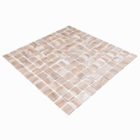 Мозаика стеклянная REVOLUT LIGHT BEIGE AquaMo