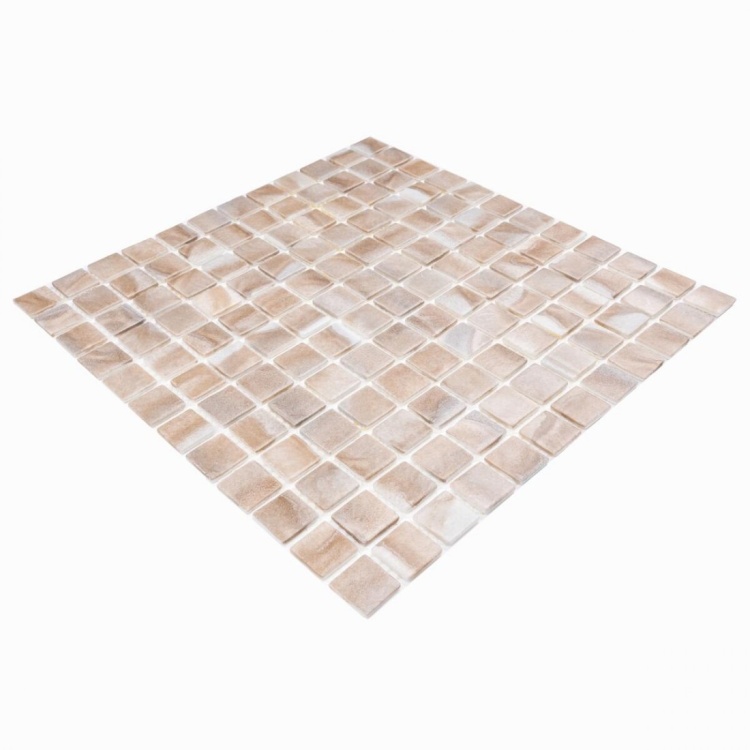 Мозаика стеклянная REVOLUT LIGHT BEIGE AquaMo