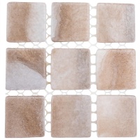 Мозаика стеклянная REVOLUT LIGHT BEIGE AquaMo