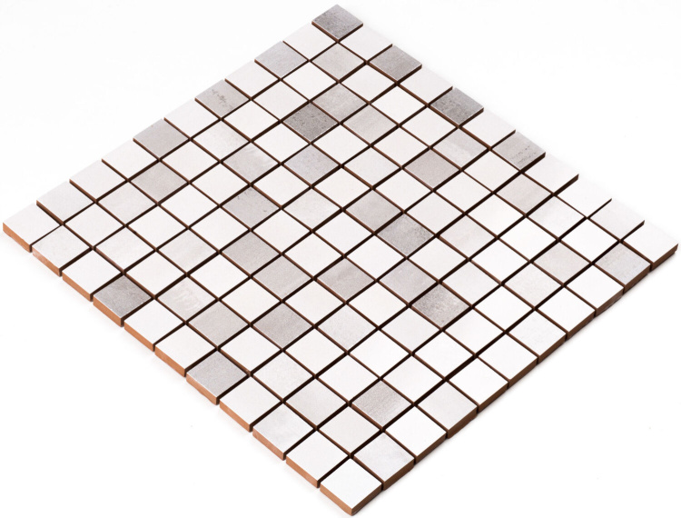 Мозаїка керамічна Kotto Ceramica СМ 3020 C2 white/grey 300 х 300 х 9 ( 25 х 25 )
