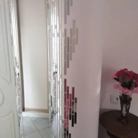 Мозаика зеркальная DecorStoneHub Zs-stik-Z серебристая 338х320 мм соломка для декора подиумов и сцен