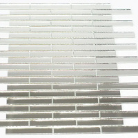 Мозаика зеркальная DecorStoneHub Zs-stik-Z серебристая 338х320 мм соломка для декора подиумов и сцен