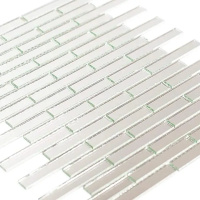 Мозаика зеркальная DecorStoneHub Zs-stik-Z серебристая 338х320 мм соломка для декора подиумов и сцен