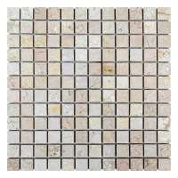 Мозаика из мрамора Полированная МКР-2П (23x23) Beige Mix