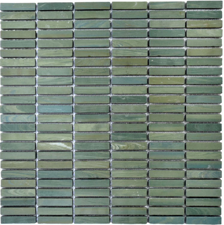 Мозаика из керамогранита Kotto Ceramica MI7 10500503C Terra Verde 300 x 300 х 10 ( прямоугольник 10 x 50 )