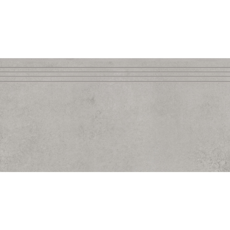 Сходинка з керамограніту Concrete Gris Engraved Stair сіра 8x597x297 мм