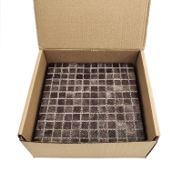 Мозаика стеклянная PW25207 DARK BROWN