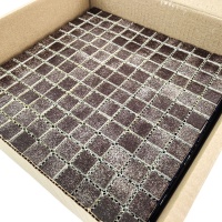 Мозаика стеклянная PW25207 DARK BROWN