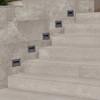 Сходинка з керамограніту Multistep Montblanc Gris сіра 14x1200x330 мм