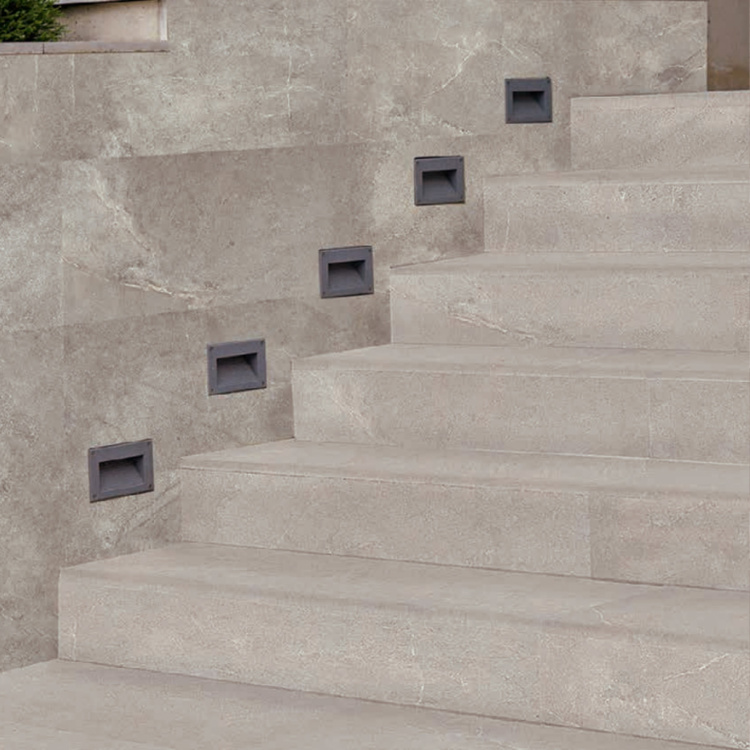Сходинка з керамограніту Multistep Montblanc Gris сіра 14x1200x330 мм
