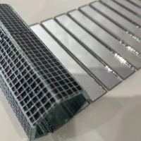 Мозаика зеркальная DecorStoneHub Zs-полоса-Z серебристая 1000х88 мм прямоугольный стик на обрамление