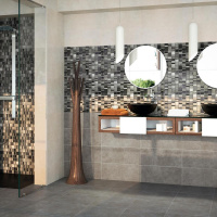 Мозаїка Dune Teide 32*32 сіра чорна Мозаїка Dune Teide 32*32 сіра чорна