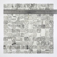 Мозаїка скляна TRAVERTIN GREY AquaMo