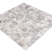 Мозаїка скляна TRAVERTIN GREY AquaMo