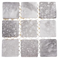 Мозаїка скляна TRAVERTIN GREY AquaMo