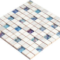 Мозаїка керамічна Kotto Ceramica СМ 3107 C3 laterizio griz/laterizio bianco/line glass 300 х 300 х 9 ( 25 х 25 )