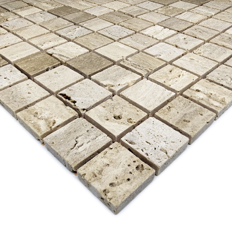 Мозаїка з травертину Матова МКР-2СН (23x23) Travertine Classic 