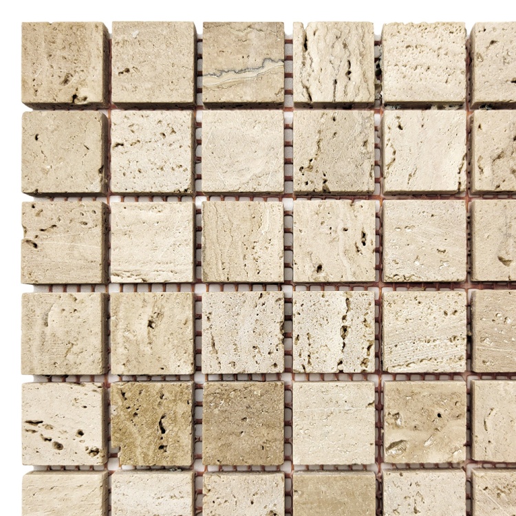 Мозаїка з травертину Матова МКР-2СН (23x23) Travertine Classic 