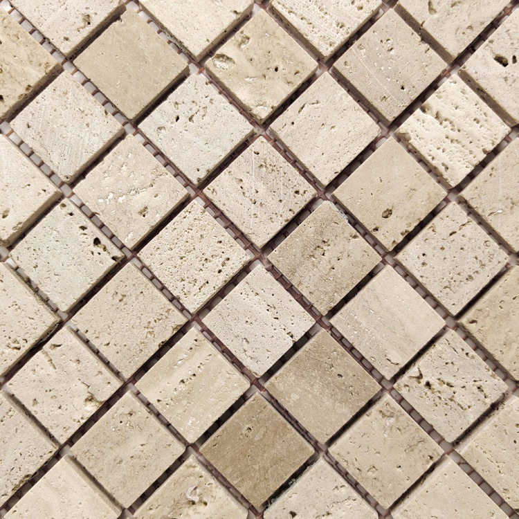 Мозаїка з травертину Матова МКР-2СН (23x23) Travertine Classic 