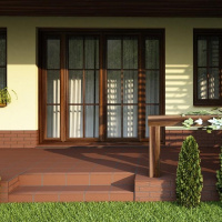 Сходинка клінкерна Stopnica V-Shape Burgund коричнева 50x320x300 мм Сходинка клінкерна Stopnica V-Shape Burgund коричнева 50x320x300 мм
