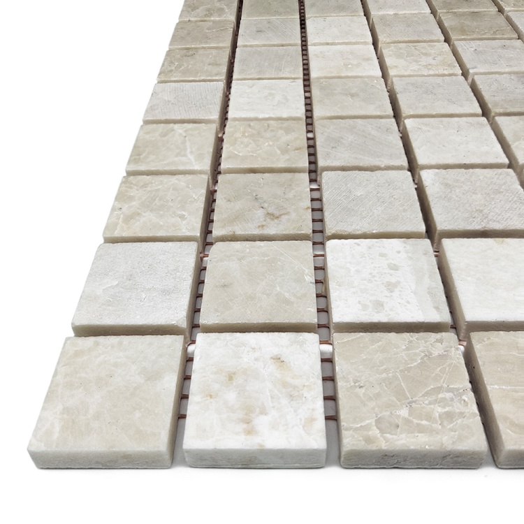 Мозаика из мрамора Матовая МКР-2СН (23x23) Victoria Beige МВ