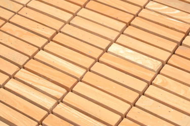 Мозаїка з керамограніту Kotto Ceramica MI7 10500511C Dorato 300 x 300 х 10 (прямокутник 10 x 50)