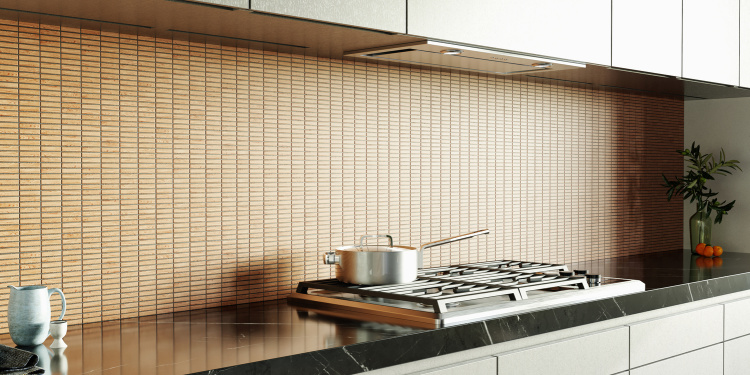 Мозаїка з керамограніту Kotto Ceramica MI7 10500511C Dorato 300 x 300 х 10 (прямокутник 10 x 50)