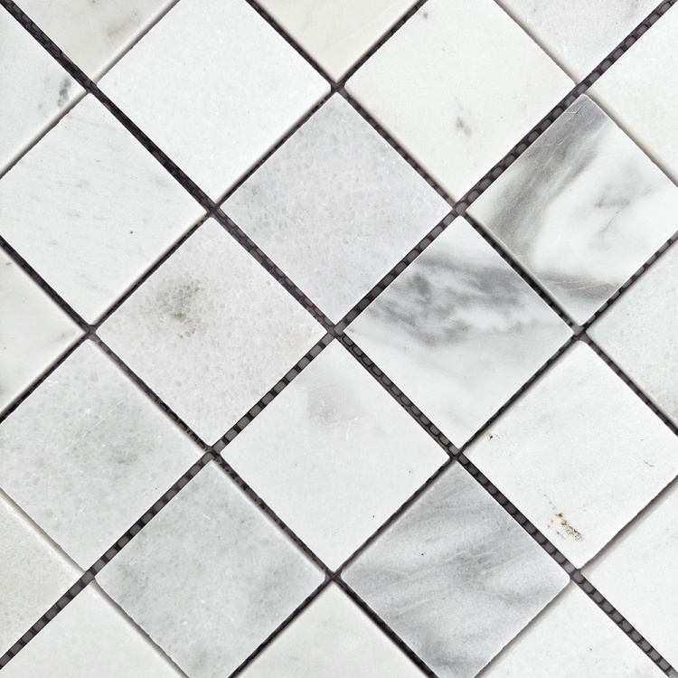 Мозаїка з мармуру Полірована МКР-3П (47x47) White Mix