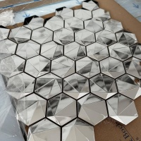 Мозаика Mozaico De Lux V-Mos SA048-42 Glossy Silver Effect 29,8х30,5 см