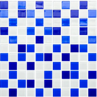 Мозаика керамическая Kotto Ceramica GM 4033 C3 cobalt d/cobalt m/white  300 х 300 х 4   ( 25 х 25 )