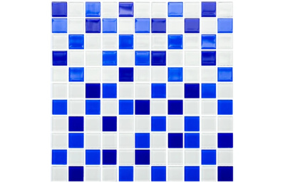 Мозаика керамическая Kotto Ceramica GM 4033 C3 cobalt d/cobalt m/white  300 х 300 х 4   ( 25 х 25 )
