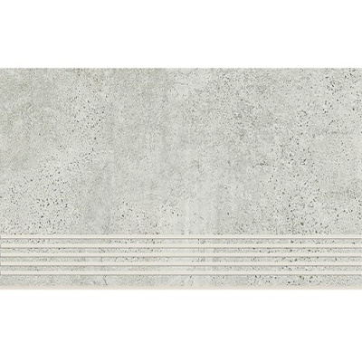 Сходинка з керамограніту Newstone Light Grey Steptread світло-сіра 8x598x298 мм